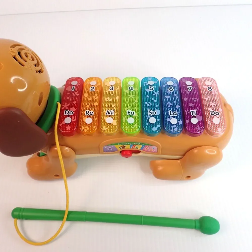 VTech Zoo Jamz Doggy Xylophone & Microphone Baby and Toddler Toys Lot of 2